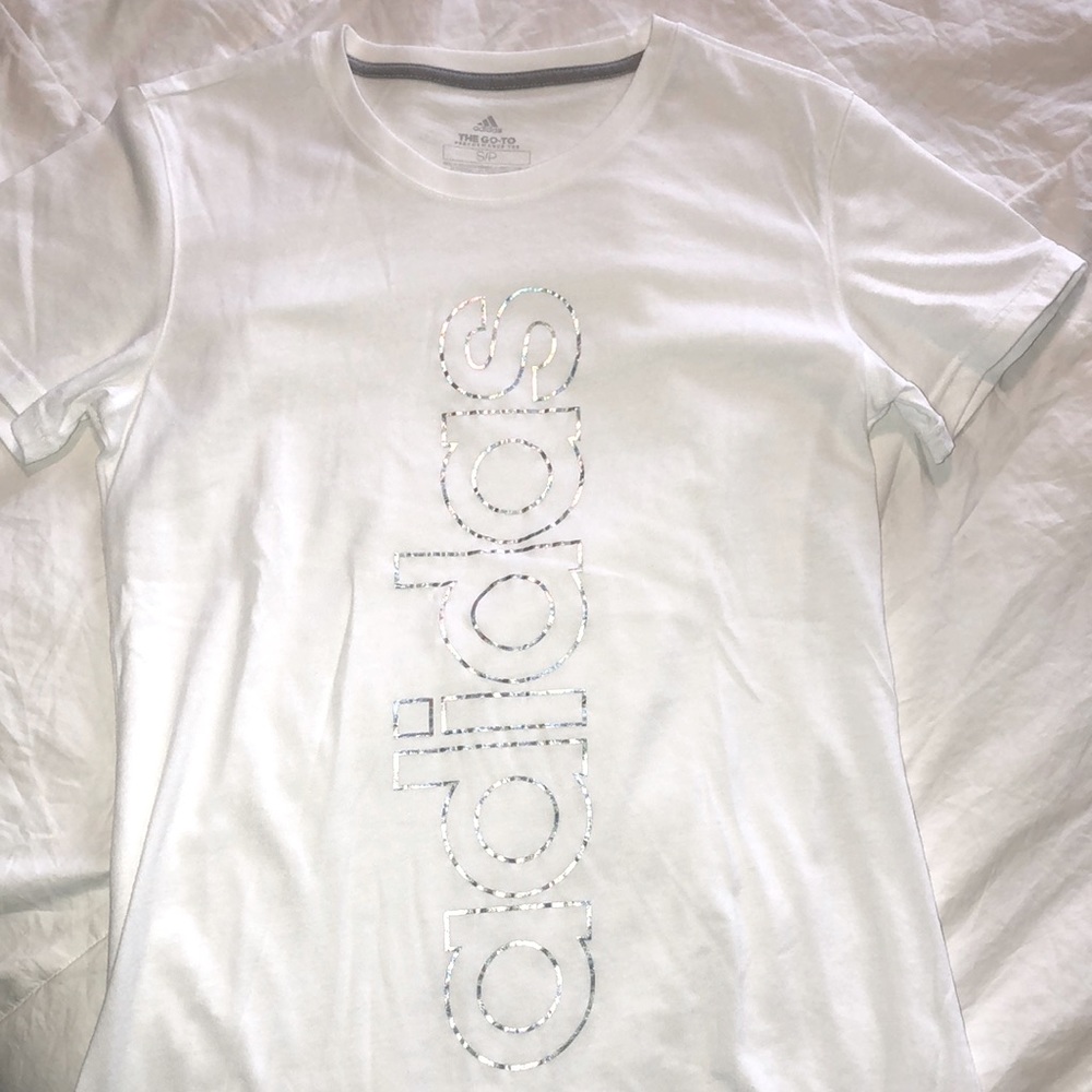 adidas logo tee